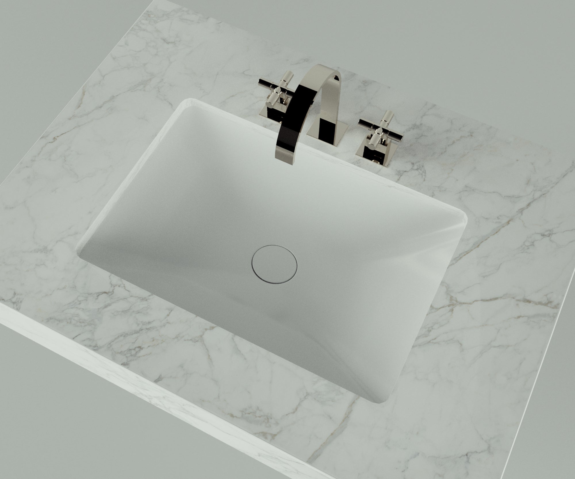 Santa Fe Collection: 30" Single Floating Vanity Top with Ceramic Sink - Lavvabo