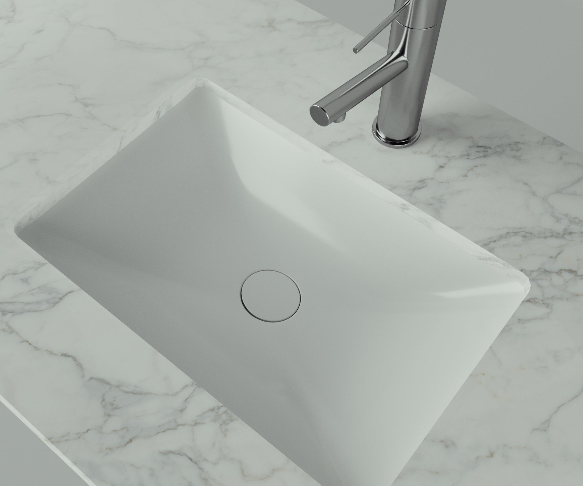 Santa Fe Collection: 42" Single Floating Vanity Top with Ceramic Sink - Lavvabo