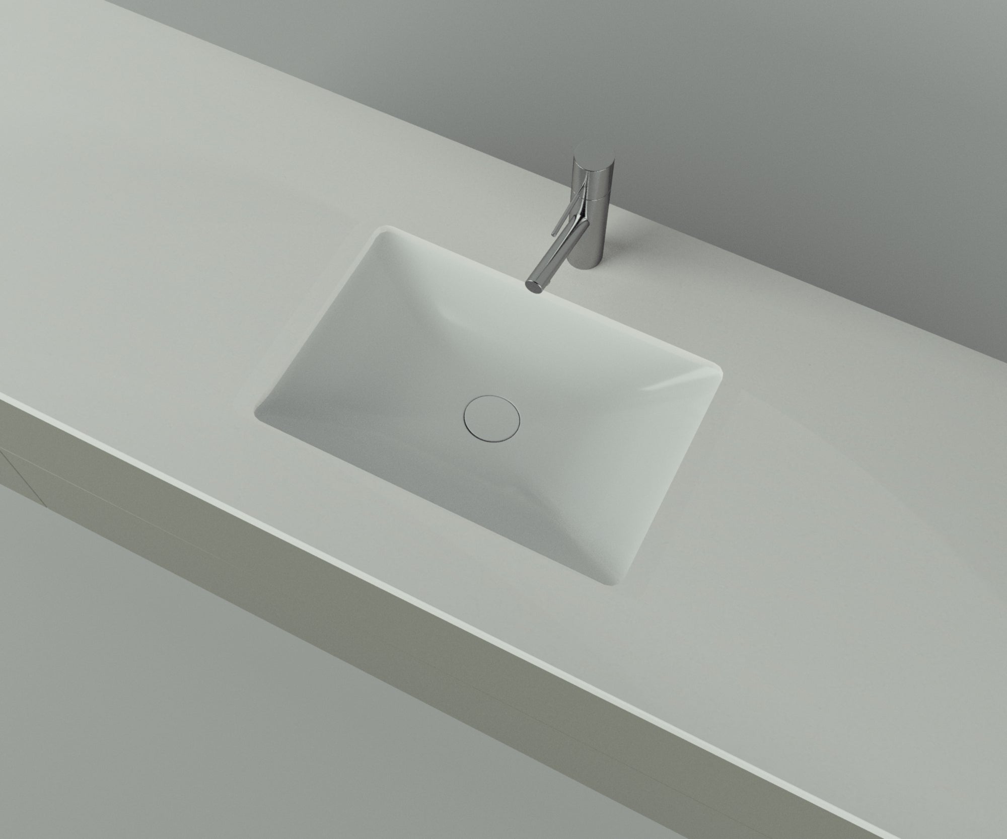 Savannah Collection: 84" Single Over Cabinet Vanity Top with Ceramic Sink - Lavvabo