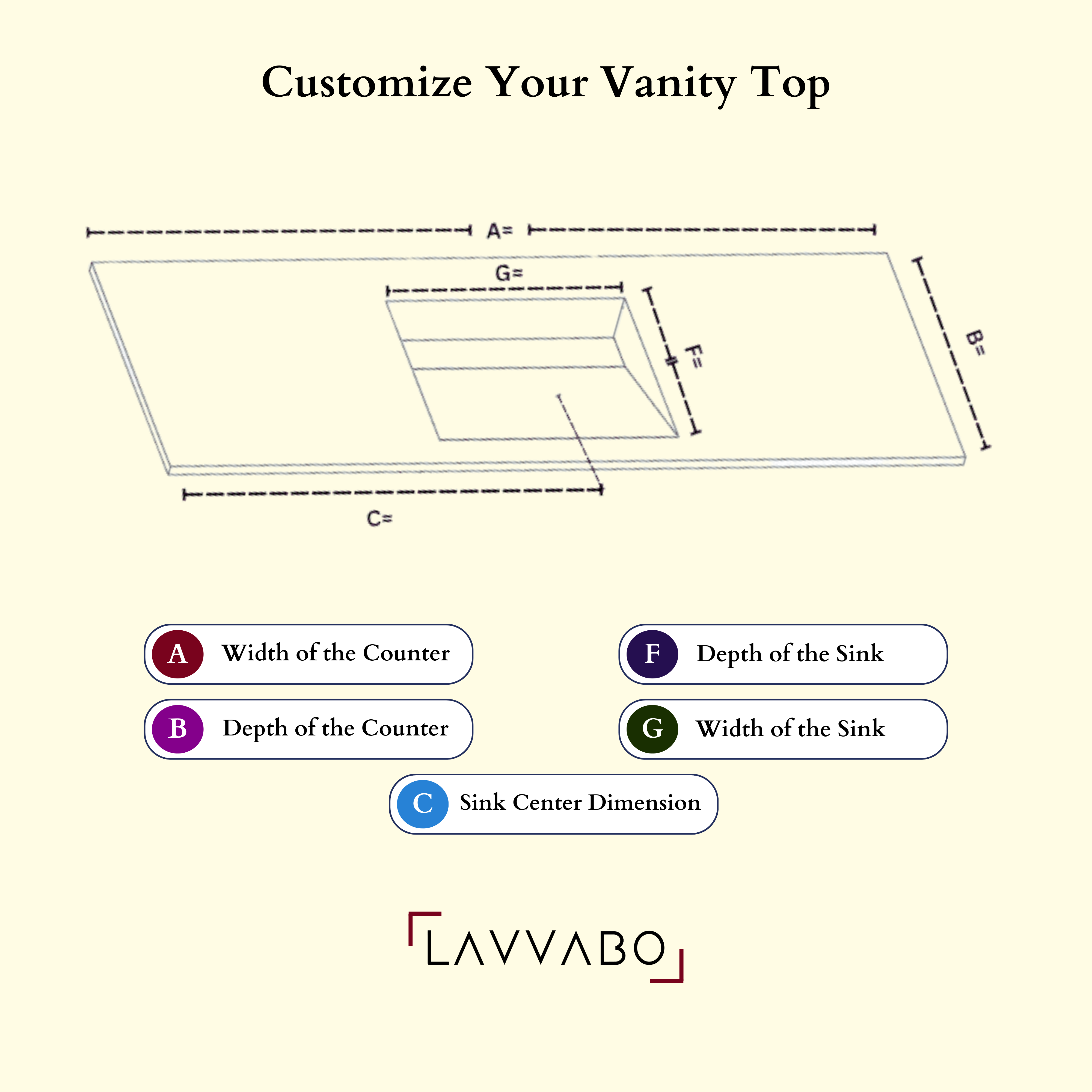 Manhattan Collection: 30" Single Over Cabinet Vanity Top with Integrated Sink - Lavvabo