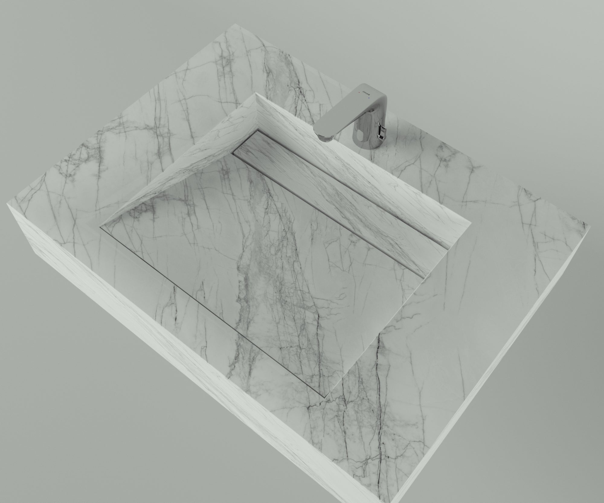 Houston Collection: 30" Single Floating Vanity Top with Integrated Sink - Lavvabo