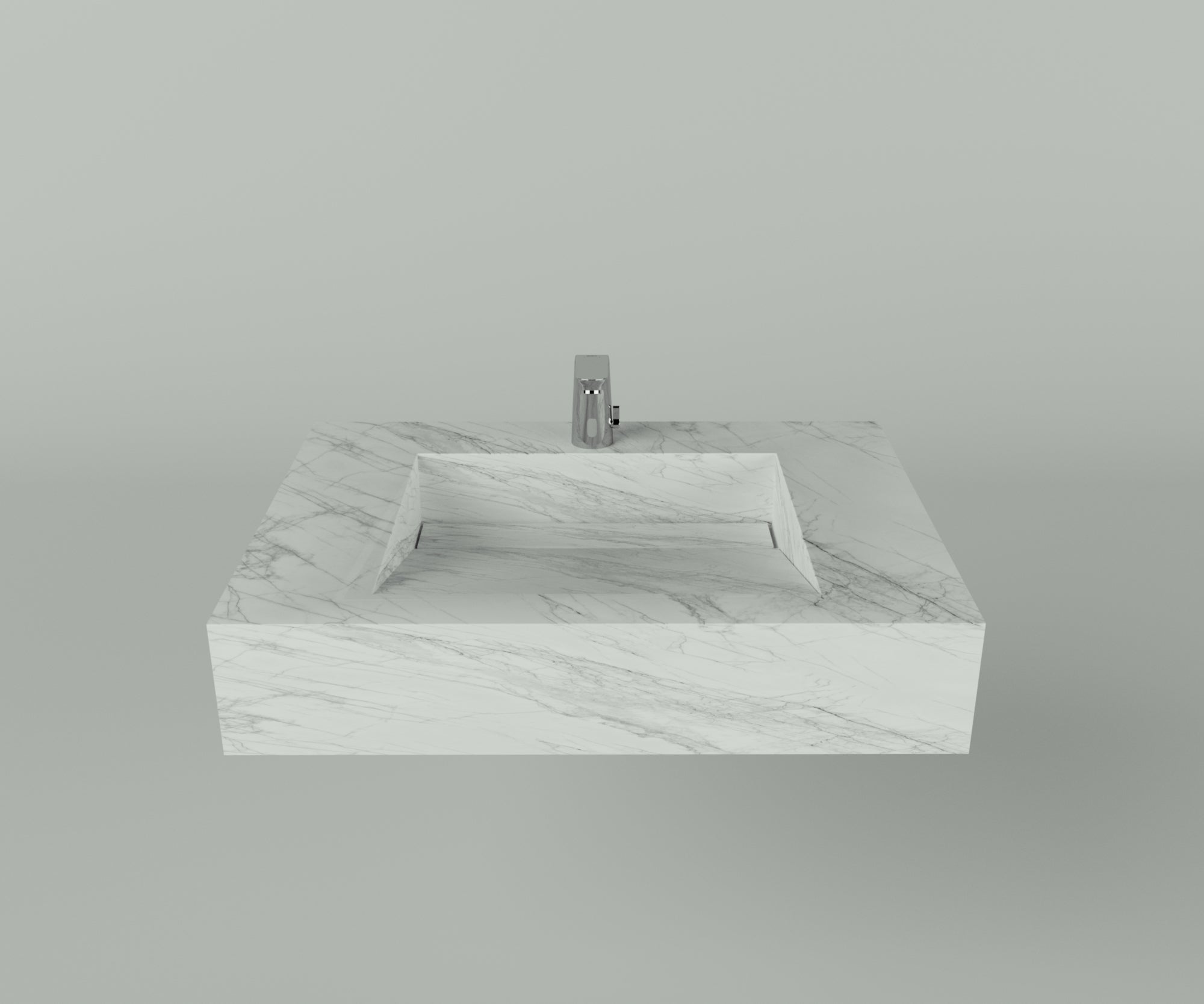 Houston Collection: 30" Single Floating Vanity Top with Integrated Sink - Lavvabo